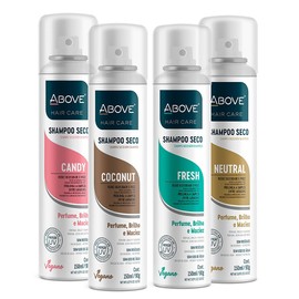 ABOVE Dry Shampoo Value Pack, 4 Pcs - Volumizing Shampoo - Absorbs Excess Oil and Reduces Frizz - Leaves No Residue - Paraben and Benzene Free