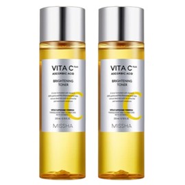 Missha Vita C Plus Complexion Toner 200ml 2pcs Lemon scent soothing moisture acne trouble vitamin soothing toner / 미샤 비타씨플러스 안색토너 200ml 2개 레몬향 진정수분 여드름 트러블 비타민 진정토너