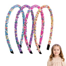 Zernblend 4 Pieces Candy Donut Headbands, Girls' Hairbands, Headbands, Headband