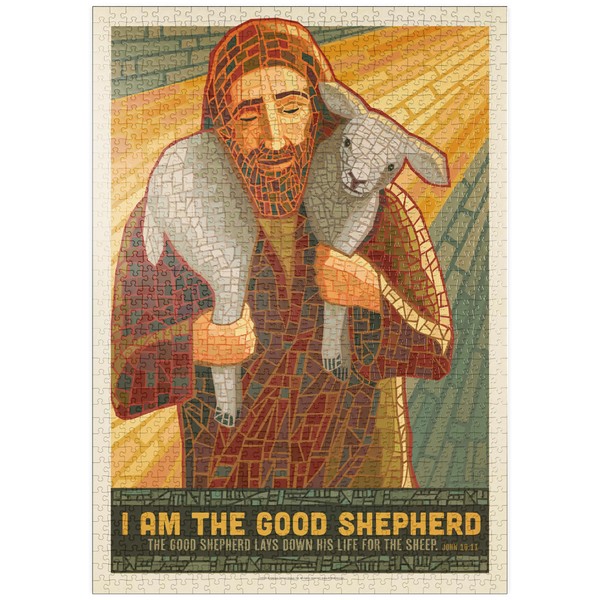 MyPuzzle Jesus: The Good Shepherd, Vintage Poster - Premium 1000