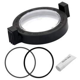 WPL R0445800 Pool Pump Lid with R0446200 Lock Ring and O-Ring Fit for Jandy Stealth, Waterfall Series Pump Compatible with Jandy ePump Variable Speed Pump and Spa Pumps-Model JEP, SWF,SHPF, SHPM