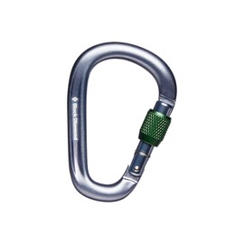 Black Diamond Pearlock Screwgate Carabiner, Gray
