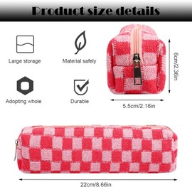 Pencil Case Pen Case Office College School Storage Bag Pouch Holder Box Organizer Makeup Pouch Cosmetic Bag Aesthetic Cute Pencil Case for Girls Boys Kids 2Pcs