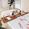 Teak Bathtub Tray - Luxury Bath Tray with Expandable Handles,
