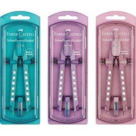 Faber Castell Compass in Pastel Colours Sparkle Colour Not Selectable