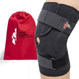 ‎Sport Spartan Performance Hinged Knee Brace Support for Men & Women Relieves LCL ACL MCL, Meniscus Tear, J