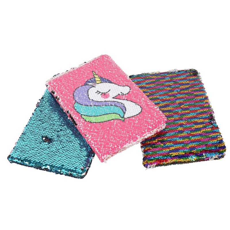 EXERZ Reversible Sequin Notebook A5 Size/Journal, Mermaid Diary/Magic Notepad, for