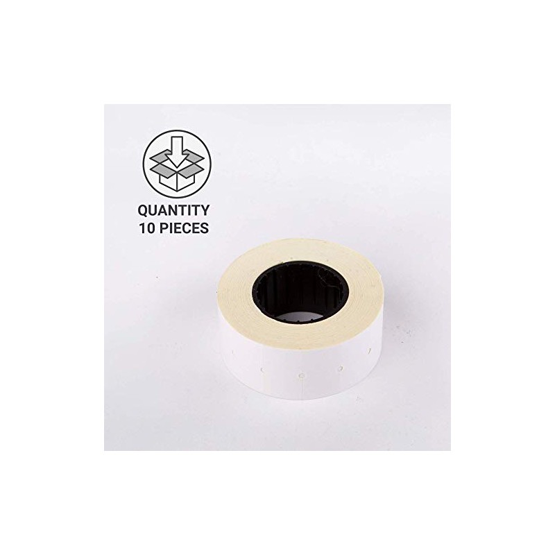 (10 Rollen) Weiß 21 x 12 mm farbiger Papieraufkleber Preis