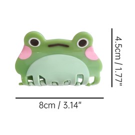 Cute Small Frog Hair Clips,Cellulose Acetate Hair Clips,Big Claw Clips for Girl,Hair Accessories