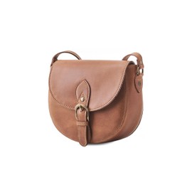 DRAKENSBERG Small Shoulder Bag 'Sally' High-Quality Women's Handbag and Saddle Bag Made of Cowhide Leather, 2L, Cognac Brown, DR00464, Cognac-brown