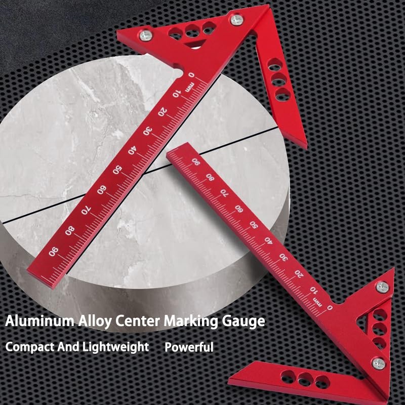 Centre Finder, Line Ruler Made of Aluminium Alloy, Centring Ruler,