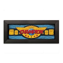 Gango Home Decor Contemporary Champion by Lauren Rader (Ready to Hang); One 18x6in Black Framed Print