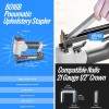 meite 21GA 1/2" Crown 1/4" - 5/8" Pneumatic Upholstery Stapler
