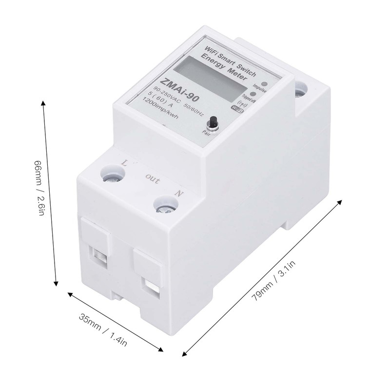 Single Phase Energy Meter One Touch Operation Multifunction WIFI Power