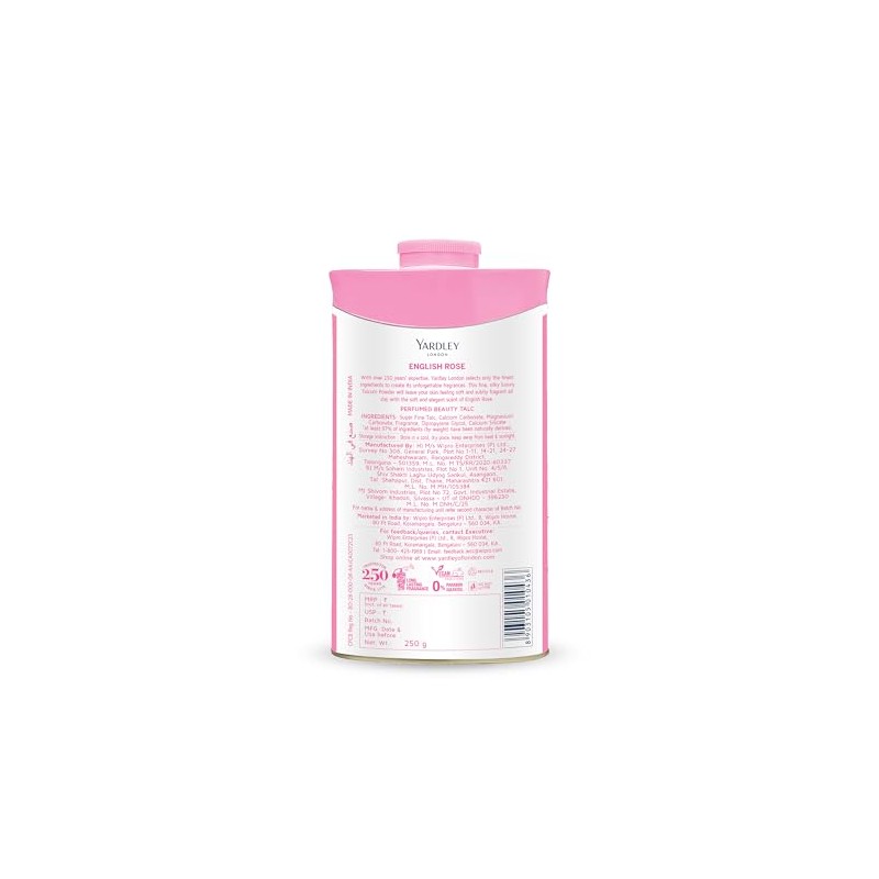 Yardley English Rose Perfumed Talc, 250 g