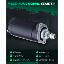 SCITOO Motor Starter for 21163-3003F Starters Fit for Kawasaki for Jet Ski 400 1976, for Kawasaki for Jet Ski 440 1977-1992, for Kawasaki for Jet Ski 550 1982-1988