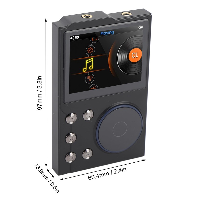 16GB MP3 Player with Bluetooth, 2.4 Inch Screen Portable Music