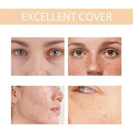 2 piezas Base De Maquillaje Que Cambia De Color Para Pieles Maduras,Hidratante Y Ligera,Cobertura Natural Impecable,Foundation Color Changing,Para Todos Los Tonos De Piel. Conveniente y atractivo