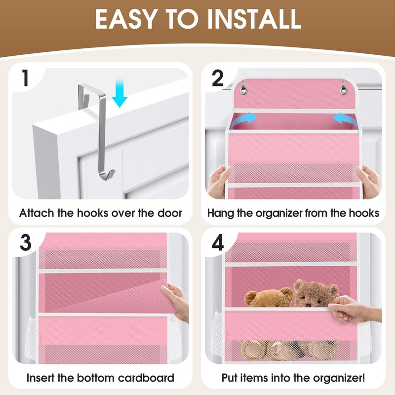 SpaceHacks 1 Pack Over The Door Organizer Hanging Storage Organizers