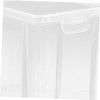 LIFKOME 2pcs Desktop Storage Box Set Transparent Organizer for Makeup