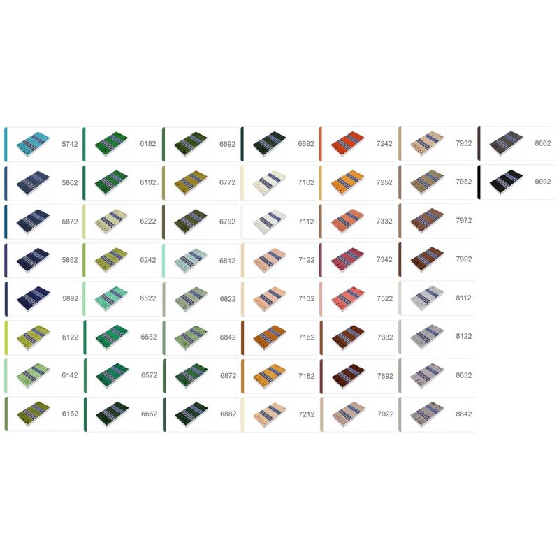 24 Docks of Embroidery Thread Each Approx. 8 m /