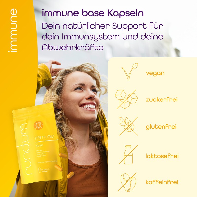 rund.um immune - 300mg per daily dose Shiitake vital mushroom
