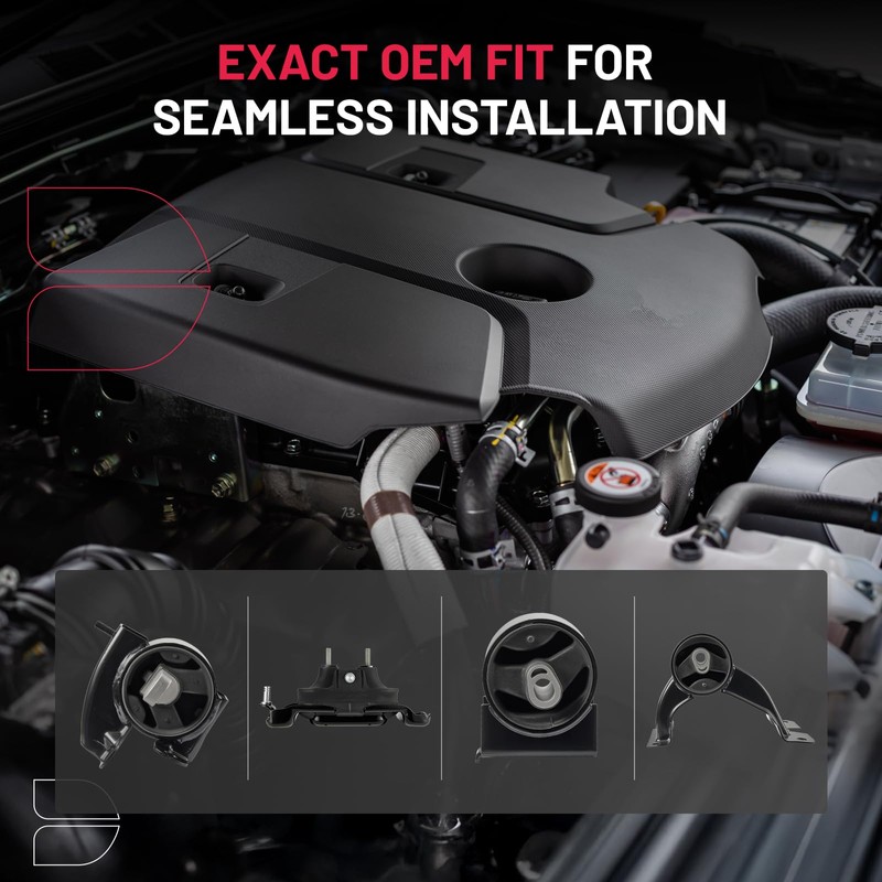 BDFHYK 4PCS Engine Motor and Trans Mounts Compatible with Chrysler
