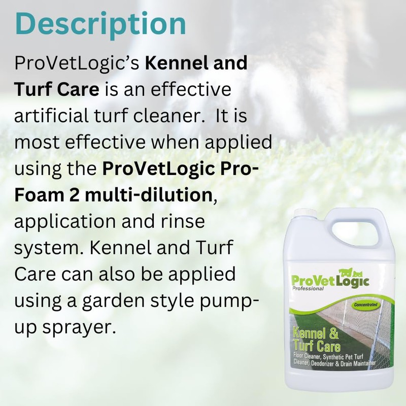 ProVetLogic Kennel & Turf Care- Floor Cleaner, Synthetic Pet Turf