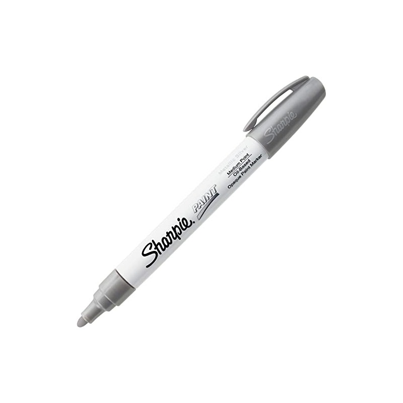 Sharpie 35560 Permanent Paint Marker, Medium Point, Silver