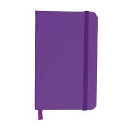 eBuyGB A5 Coloured Hardback Lined Paper Notebook, Purple