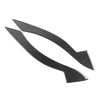 Pair Carbon Fiber Headlight Eyebrow Eyelid Simple Installation Fit for