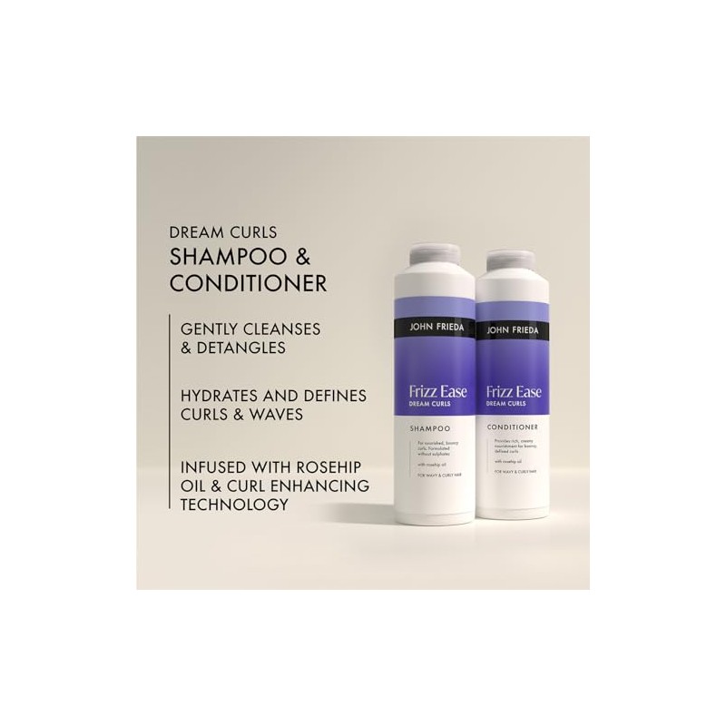 John Frieda Dream Curls Shampoo & Conditioner 500ml x2 |