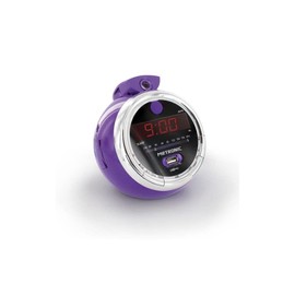 Metronic, Radio Alarm Clock Projection, Purple, Normal - 477031