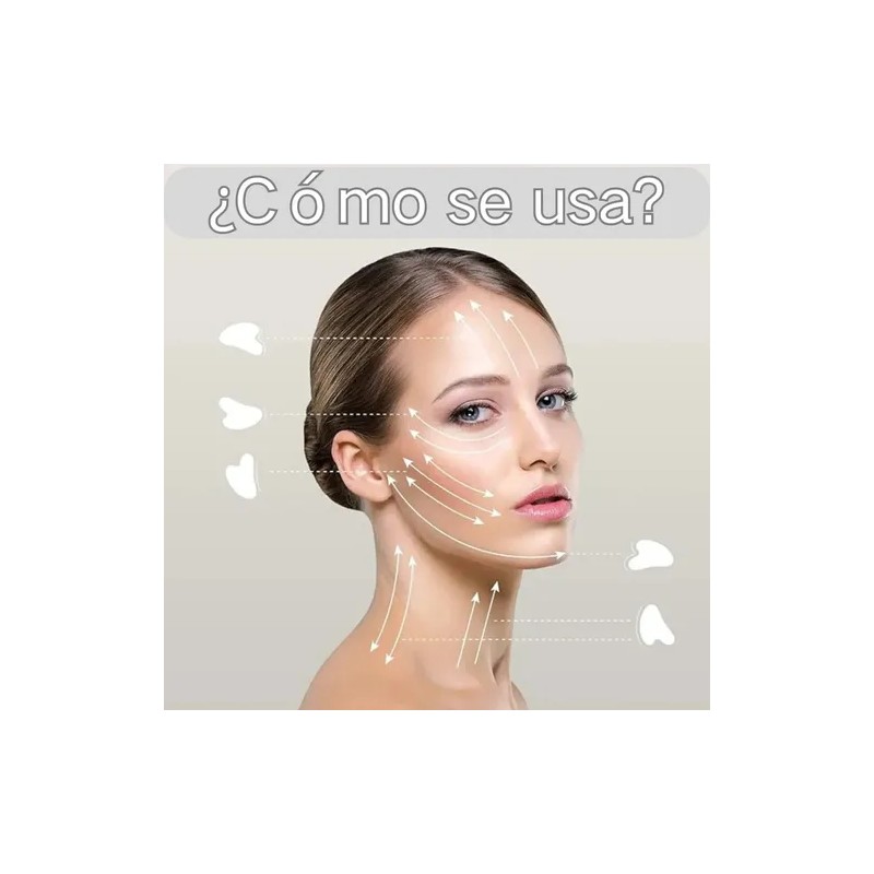 Guasha Facial Y Cuello Resina Natural Gran Tamaño Stylrtop