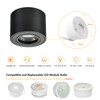 Gleonlux LED Surface-Mounted Spotlight, IP44, Black, Dimmable, Surface-Mounted Spotlights, Flat,