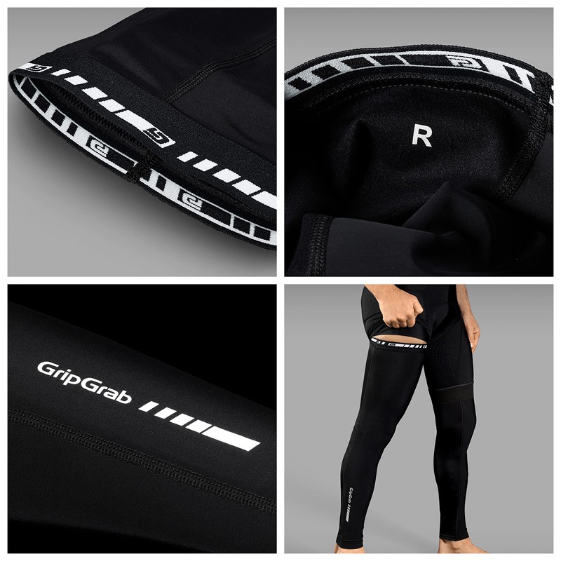 GripGrab Men's Leg Warmers Light S Leg Warmers – Black,
