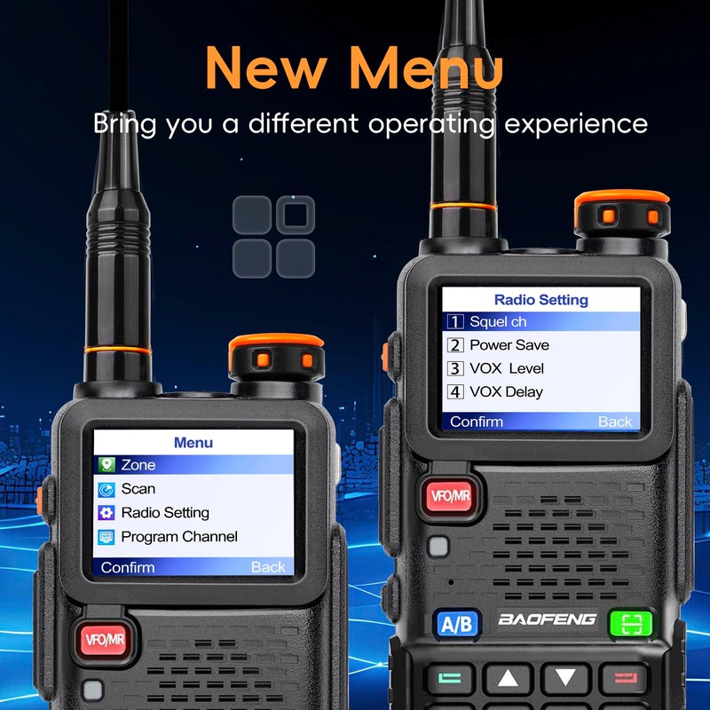 BAOFENG BF-5RH PRO GPS 10Ｗ Ham Handheld Radio, Multi-Band Long