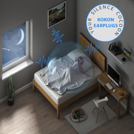 Quietstore Kokon Universe Ear Plugs, Set of 3 Pairs XS/S/M, Reusable Ear Plugs Noise Cancellation 25-31 dB, Silicone Ear Plugs for Sleeping no Rigid Components, High Fidelity Ear Plugs