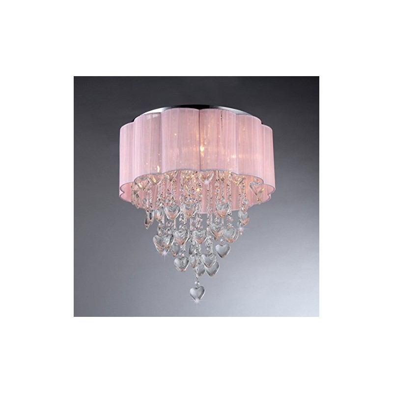 Whse of Tiffany RL7918-6 Eos 6-Light Chrome Ceiling Lamp