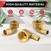 (Pack of 2) EFIELD Pex 3/4"x 1/2" Female Threaded NPT