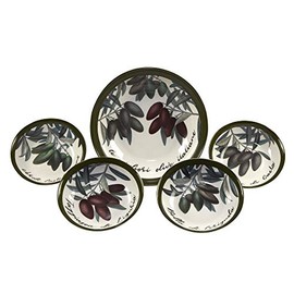 Certified International Olive d'Italia 5pc Pasta Set