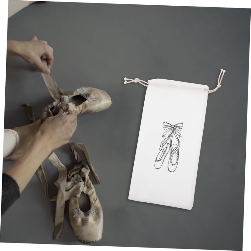 3 Pcs Ballet Shoes Drawstring Bags Lightweight Dance Shoe Storage
