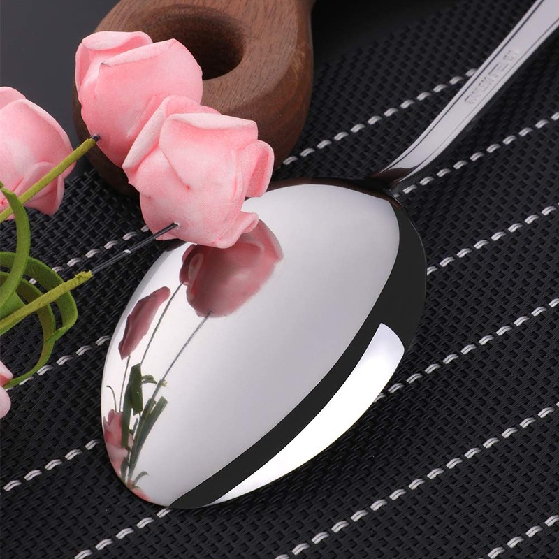 SUNSENGEUR 12-Piece Stainless Steel Dinner Spoons, Stainless Steel Dinner Spoons