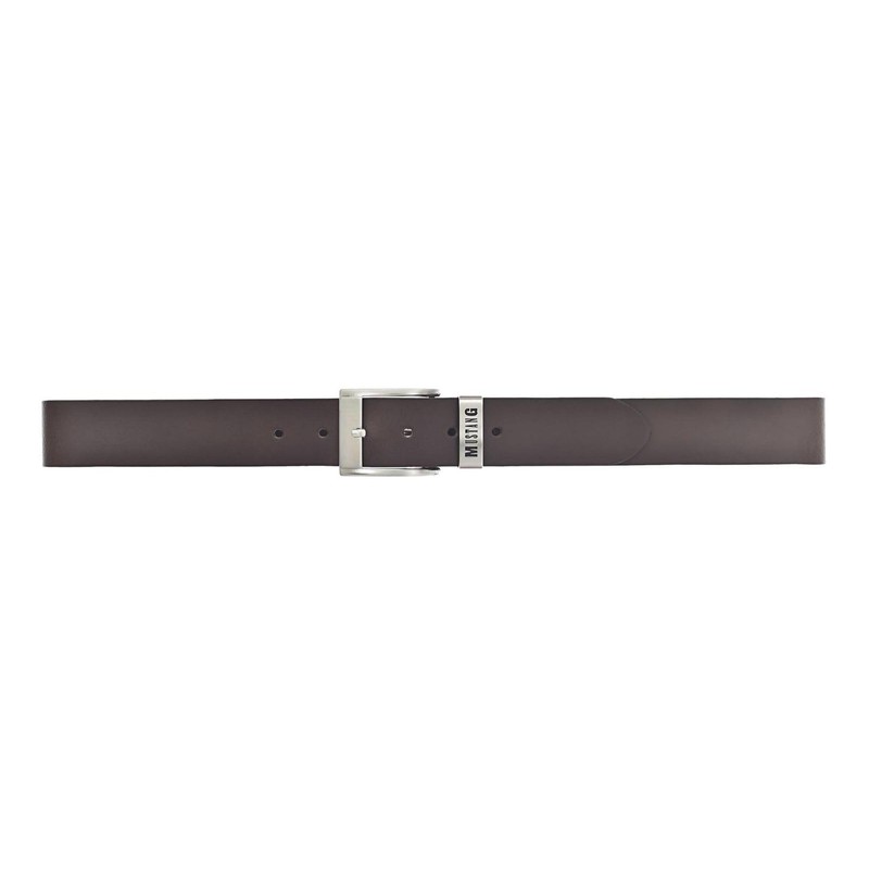 MUSTANG Classic Leather Belt W120 Dark Brown, dark brown