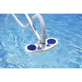 Poolmaster Deluxe Weighted Vinyl Liner Pool Vacuum Head With Air-Relief Valves, Safe Cleaning for Inground & Above-Ground Pools – Fits 1-1/4" & 1-1/2" Hoses