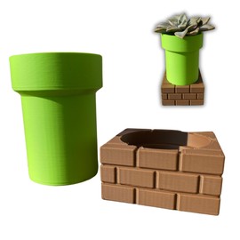 Super Retro Gaming-Inspired Planter Flower Pot – Unique 3D Printed PLA Décor for Small Plants, Cacti, and Succulents