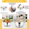 P&P CHEF Mixing Bowl with Lid Set, 7 Pieces Stainless
