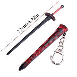 CeindCos black Excalibur sword saber keychain for anime fate 12cm/4.72in stay night anime prop Collectors