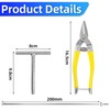 Cable Tie Scissors and T-shaped Wrench, Deecam for Tensioning and