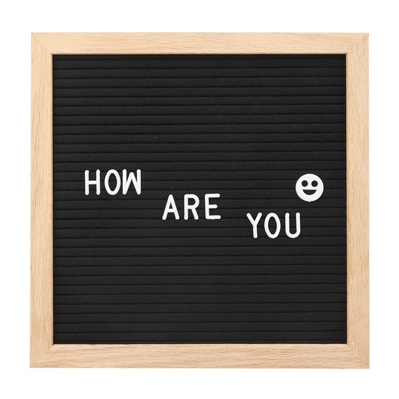 Felt Letters Message Board Sign Changeable Letters Numbers Room Decoration